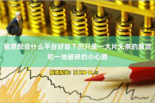 股票配资什么平台好留下的只是一大片无奈的屋顶和一地破碎的小心愿